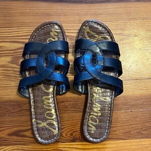 Sam Edelman Black Leather Strappy Sandals